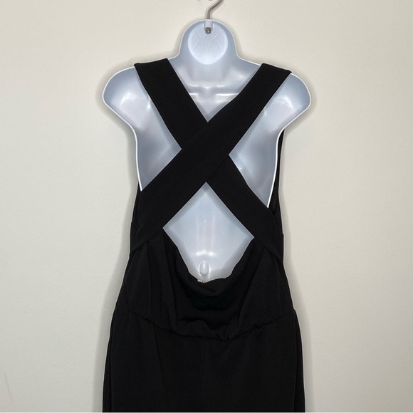 Speechless Black Cross Back Jumpsuit With Pockets - Picture 6 of 12